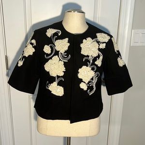 Chicos, artisan embroidered jacket, 3/4 sleeve. New with tags.